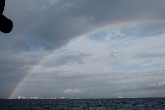Rainbow over Cancun