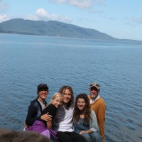 Group picture in front of Samish Bay.